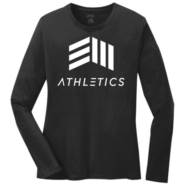 EIII Athletics  - Ladies Long Sleeve Core Cotton Tee Thumbnail
