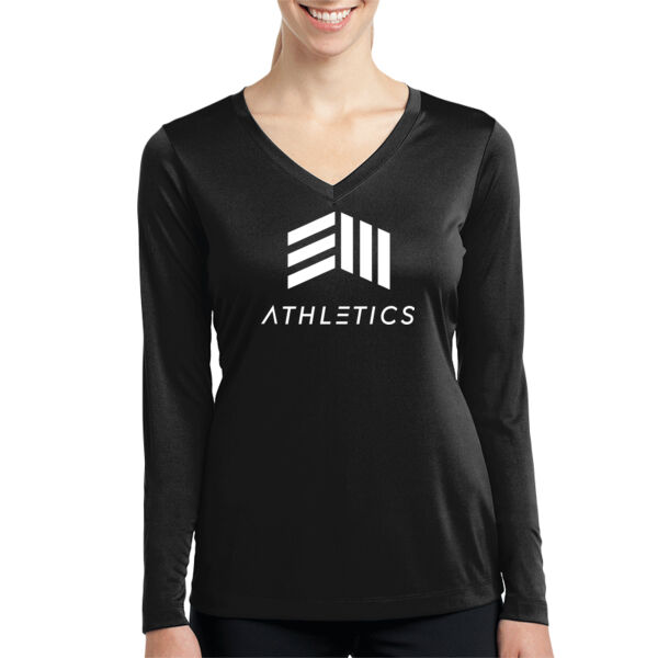 EIII Athletics  - Ladies Long Sleeve PosiCharge &#174; Competitor&#153; V Neck Tee Thumbnail