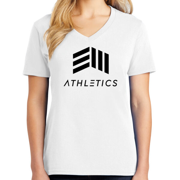 EIII Athletics - Ladies Core Cotton V Neck Tee Thumbnail