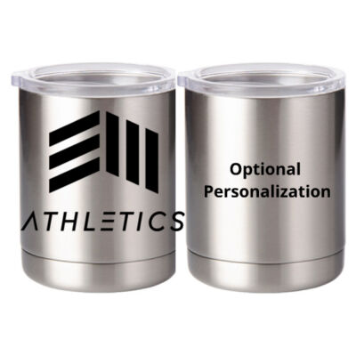 EIII Athletics w/ optional personalization - 10 oz Silver Stainless Steel Short Tumbler Thumbnail