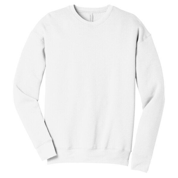 Custom No Minimum Bella Canvas Unisex Sponge Fleece Drop Shoulder Sweatshirt BC3945 Front View